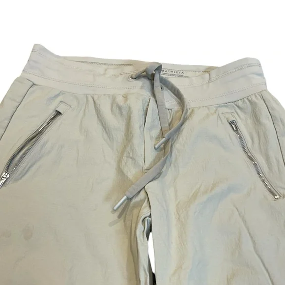 ATHLETA TREKKIE NORTH HIGH RISE JOGGER PANTS LIGHT KHAKI SIZE 6 - Picture 6 of 14